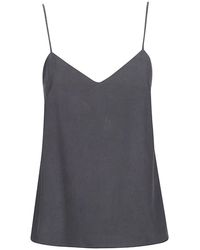 Max Mara - Tops ,Blauw ,Mxmunghia Silk Canvas Top - Lyst