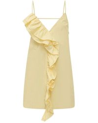 MSGM - Kleedjes ,Geel ,Abito - Lyst