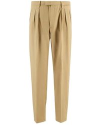 Boglioli - Broeken ,Leer Virgin Wool 2-Pleat Broeken - Lyst