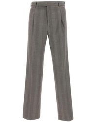 PT Torino - Broeken ,Grijs ,Katoen Quindici Pantalon - Lyst