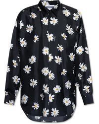 Moschino - Overhemden ,Zwart ,Zijden Overhemd - Lyst