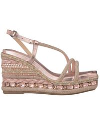 Alma En Pena. - Rhinestone keilabsatz sandale riemen - Lyst