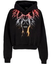 PHOBIA ARCHIVE - Lightning Crop Hoodie - Lyst