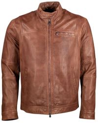 Peuterey - Jassen ,Bruin ,Leer Jassen Bruin - Lyst