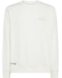 Sun 68 - F45135/31 Vintage Fleece Sweatshirt - Lyst
