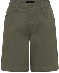 Cro - Korte Broeken ,Groen ,Katoen Army Groene Shorts Met Klassieke Pasvorm - Lyst