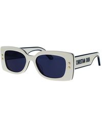 Dior - Modische und moderne sonnenbrille mit blauen gläsern - Lyst
