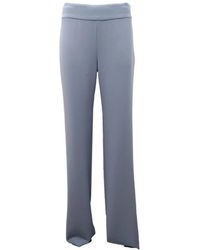 Armani - Broeken ,Blauw ,Emporio Broek Met Zijritssluiting - Lyst