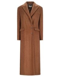 GIUSEPPE DI MORABITO - Double Breasted Coat With Macro Rhinestone All Over - Lyst