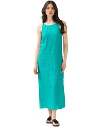 Momoní - Kleedjes ,Groen ,Linnen Ximena Maxi Jurk - Lyst