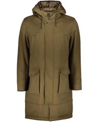 Herno - Jassen ,Groen ,Polyester Lange Jas - Lyst