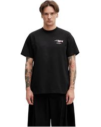 Adererror - Tops ,Zwart ,Katoen T-Shirt 0104 - Lyst