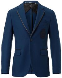Billionaire - Jassen ,Blauw ,Wol Tweedelig Wollen Cover Jacket - Lyst