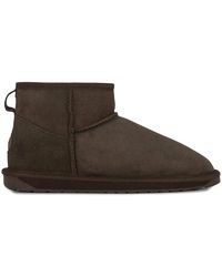 EMU - Schoenen ,Bruin ,Suède Stinger Micro Enkellaars - Lyst