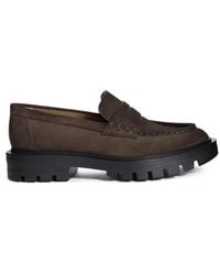 Santoni - Carlos Suede Penny Loafer - Lyst