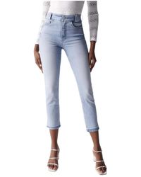 Salsa Jeans - Cropped Jeans - Lyst