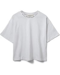 Sofie Schnoor - Tops ,Wit ,Katoen T-Shirt - Lyst