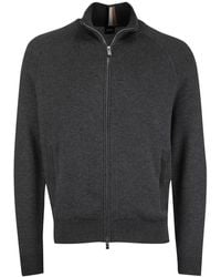 HUGO - Truien & Vesten ,Grijs ,Katoen Cardigans - Lyst