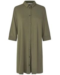 Masai - Grünes jerseyhemd maieina stil - Lyst