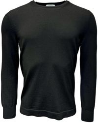 Gran Sasso - Truien & Vesten ,Zwart ,Wol Zwarte Merino Athleisure Sweater - Lyst