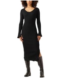Moves - Schwarzes Midi-Kleid Angila - Lyst