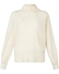 Liu Jo - Weiße Pullover Mit Puffärmeln - Lyst