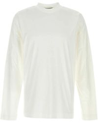 Herno - Tops ,Wit ,Katoen Long Sleeve Top - Lyst