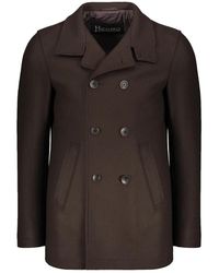 Herno - Double-Breasted Jas - Lyst