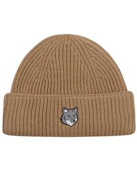 Maison Kitsuné - Fox Head Large Beanie - Lyst