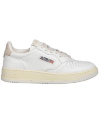 Autry - Leder low sneakers mit wildleder details - Lyst