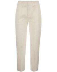 Dondup - Meli Cropped Loose Chino Broek - Lyst