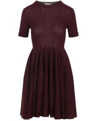 Alaïa - Elegantes Lila Wollkleid - Lyst