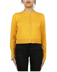 Marella - Truien & Vesten ,Geel ,Polyester Stijlvol Vest - Lyst