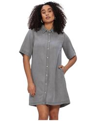 Object - Objframe 2/4 Re Denim Kleid - Lyst
