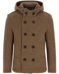 Bomboogie - Jassen ,Bruin ,Wol Double-Breasted Wool Jacket - Lyst