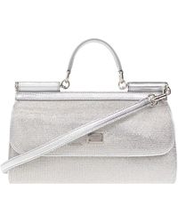 Dolce & Gabbana - Rhinestone 'sicily' schultertasche - Lyst