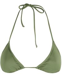MC2 Saint Barth - Militair Groene Triangel Bikini Top - Lyst