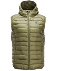 J.O.T.T - Jassen ,Groen ,Winddicht Lichtgewicht Vest Met Capuchon - Lyst