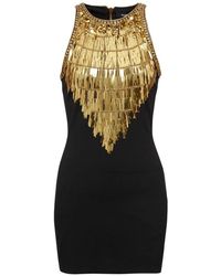 Balmain - Kleedjes ,Veelkleurig ,Katoen Grain De Poudre Geborduurd Jurk - Lyst