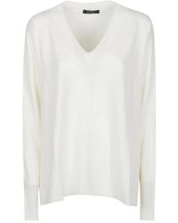 Aragona - Over V-Hals Trui - Lyst