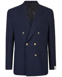 Eleventy - Giacca Doppio Petto P Lancia - Lyst