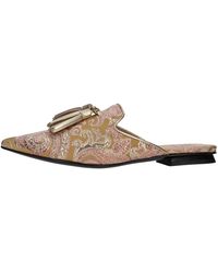 Fabi - Sabot Aus Leder Und Stoff - Lyst