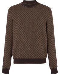 Balmain - Jersey En Intarsia Con Manga Larga - Lyst