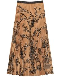 Munthe - Plissierter rock mit elegantem muster - Lyst
