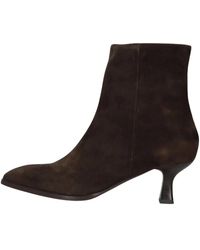 Notre-v - Schoenen ,Bruin ,Leer Enkellaarsjes - Lyst
