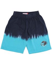 Mitchell & Ness - Korte Broeken ,Blauw ,Korte Broek - Lyst
