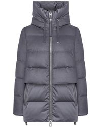 DUNO - Jassen ,Grijs ,Wol Korte Parka Jas - Lyst