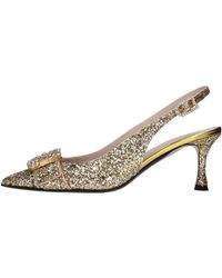 N°21 - Décolléte Slingback Aus Glitzer - Lyst
