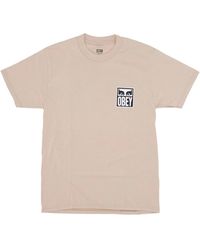 Obey - Sand Eyes Icon T-Shirt - Lyst