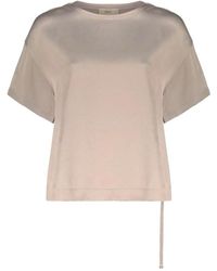 Herno - Tops ,Asymmetrische Blouse Met Korte Mouwen - Lyst